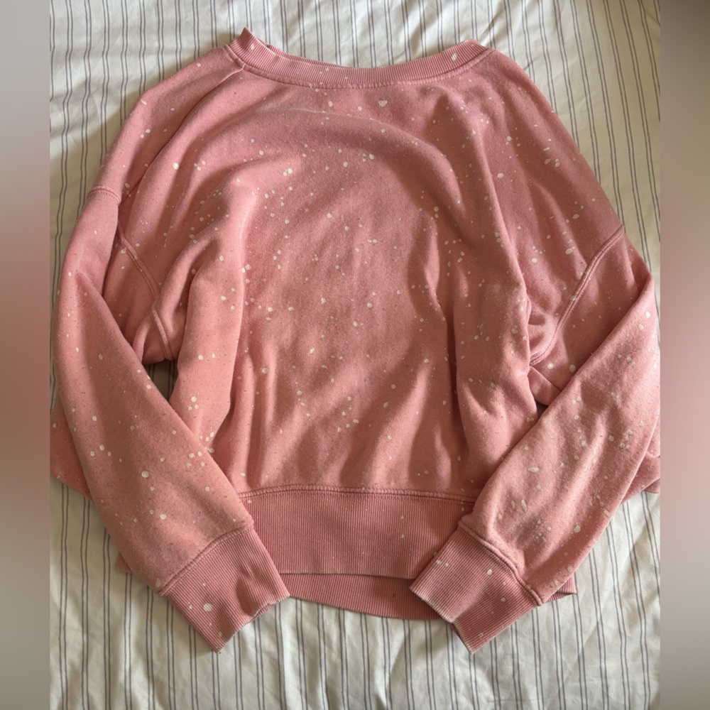 No Boundaries Pink and White Cozy Sweatshirt